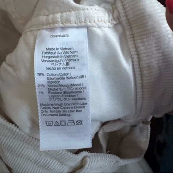 Madewell Emmett Wide-Leg Corduroy Pants Ivory Cream P26 Classic Petite Boho - Picture 14 of 14